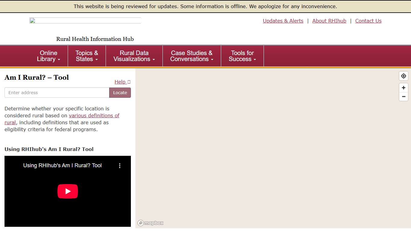 Am I Rural? Tool - Rural Health Information Hub